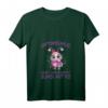 Damen T-Shirt mit Optimismus-Motiv - Pinke Biene, süßes Sumsi mit Po, V-Ausschnitt, leicht und klassisch geschnitten
