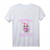 Damen T-Shirt mit Optimismus-Motiv - Pinke Biene, süßes Sumsi mit Po, V-Ausschnitt, leicht und klassisch geschnitten