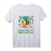 Kinder Schulanfang 2021 Mädchen Shirt mit Biene in Pink, Rosa und Gelb – Perfektes Geschenk für den Schulstart, Kindergartenabschied und Erinnerungen