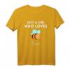 Just A Girl Who Loves Bees - Lustiges Bienen Imker Frauen T-Shirt als Geschenk für Bienenliebhaberinnen und Bienenzüchterinnen