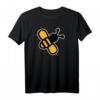 Biene T-Shirt für Kinder im Comic Stil – Niedliches, klassisch geschnittenes Design mit doppeltem Saum