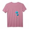 Blaues Damen T-Shirt mit Biene und Mohnblumen – Nachhaltiges V-Ausschnitt Shirt für Naturschutz und Umweltbewusstsein