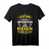 Bienenzüchter & Imker T-Shirt mit lustigem Spruch - Spontan über Bienen reden Design für Hobby-Imker & Bienenliebhaber