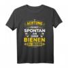 Bienenzüchter & Imker T-Shirt mit lustigem Spruch - Spontan über Bienen reden Design für Hobby-Imker & Bienenliebhaber