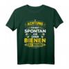 Bienenzüchter & Imker T-Shirt mit lustigem Spruch - Spontan über Bienen reden Design für Hobby-Imker & Bienenliebhaber