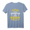 Bienenzüchter & Imker T-Shirt mit lustigem Spruch - Spontan über Bienen reden Design für Hobby-Imker & Bienenliebhaber