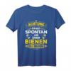 Bienenzüchter & Imker T-Shirt mit lustigem Spruch - Spontan über Bienen reden Design für Hobby-Imker & Bienenliebhaber