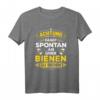 Bienenzüchter & Imker T-Shirt mit lustigem Spruch - Spontan über Bienen reden Design für Hobby-Imker & Bienenliebhaber