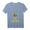 Damen Imker T-Shirt mit Biene, Honig, Hummeln & 'Bee Happy' - Perfekt zum Geburtstag & für Bienenliebhaber ab 40 Jahre