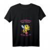 Damen Imker T-Shirt mit lustigem Bienen-Motiv - Optimismus Heißt Umgedreht Sumsi Mit Po, V-Ausschnitt, perfektes Geschenk für Imker & Bienenzüchter