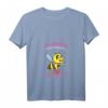 Damen Imker T-Shirt mit lustigem Bienen-Motiv - Optimismus Heißt Umgedreht Sumsi Mit Po, V-Ausschnitt, perfektes Geschenk für Imker & Bienenzüchter