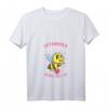 Damen Imker T-Shirt mit lustigem Bienen-Motiv - Optimismus Heißt Umgedreht Sumsi Mit Po, V-Ausschnitt, perfektes Geschenk für Imker & Bienenzüchter