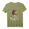 Niedliches Mosaikbär T-Shirt mit Honigfass und Biene – Kunstliebhaber Geschenk inspiriert von polnischem Wandbild