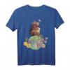 Niedliches Mosaikbär T-Shirt mit Honigfass und Biene – Kunstliebhaber Geschenk inspiriert von polnischem Wandbild