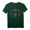 HapKoala Bienen T-Shirt mit Mondphasen - Spirituelles Design für Imker, Gärtner, Yoga- und Sternzeichen-Fans
