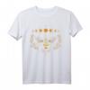 HapKoala Bienen T-Shirt mit Mondphasen - Spirituelles Design für Imker, Gärtner, Yoga- und Sternzeichen-Fans
