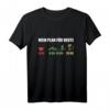 Mein Plan für heute Kaffee Mountainbike und Bier T-Shirt – Lustiges Geschenk für Mountainbiker, Radfahrer und Naturfreunde zu Geburtstag, Weihnachten & Co.