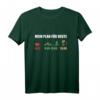 Mein Plan für heute Kaffee Mountainbike und Bier T-Shirt – Lustiges Geschenk für Mountainbiker, Radfahrer und Naturfreunde zu Geburtstag, Weihnachten & Co.