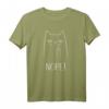 Lustiges Katzen - Nope T-Shirt für Damen & Herren | Perfektes Geschenk für Katzenliebhaber, Freunde & Familie zu Geburtstagen & Weihnachten
