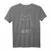 Lustiges Katzen - Nope T-Shirt für Damen & Herren | Perfektes Geschenk für Katzenliebhaber, Freunde & Familie zu Geburtstagen & Weihnachten