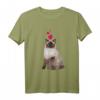 Süßes Birma Katze und Herzen T-Shirt - Niedliches Katzenmotiv für Katzenliebhaber & Tierfreunde