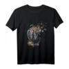 Blumen Schmetterlinge Radfahrerin Geschenk Fahrrad T-Shirt - Perfekt für Radfahrer, Mountainbiker, BMX & Rennradfans zu Weihnachten & Geburtstag