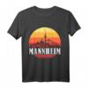 Mannheim Skyline im Retro Vintage Stil Monnem T-Shirt – Heimatliebe und Stadtpanorama Geschenk für Mannheimer