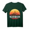 Mannheim Skyline im Retro Vintage Stil Monnem T-Shirt – Heimatliebe und Stadtpanorama Geschenk für Mannheimer