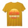 Mannheim Skyline im Retro Vintage Stil Monnem T-Shirt – Heimatliebe und Stadtpanorama Geschenk für Mannheimer