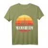 Mannheim Skyline im Retro Vintage Stil Monnem T-Shirt – Heimatliebe und Stadtpanorama Geschenk für Mannheimer