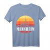 Mannheim Skyline im Retro Vintage Stil Monnem T-Shirt – Heimatliebe und Stadtpanorama Geschenk für Mannheimer