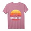 Mannheim Skyline im Retro Vintage Stil Monnem T-Shirt – Heimatliebe und Stadtpanorama Geschenk für Mannheimer
