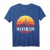Mannheim Skyline im Retro Vintage Stil Monnem T-Shirt – Heimatliebe und Stadtpanorama Geschenk für Mannheimer