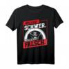 Möglichst Schwer Möglichst Falsch Bodybuilding Spruch T-Shirt - Lustiges Geschenk für Oldskool Bodybuilder & Kraftsportler