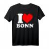 I love Bonn - Lustiges Stadt T-Shirt für Bonn-Fans, Humorvolles Geschenk und Streetwear