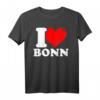 I love Bonn - Lustiges Stadt T-Shirt für Bonn-Fans, Humorvolles Geschenk und Streetwear