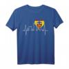 Bonn Skyline Herzschlag T-Shirt – Liebe zur Bundesstadt Bonn, NRW, mit Wahrzeichen wie Godesburg, Rhein & Co.