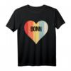 Bonn Retro Farben T-Shirt | Meine Herz Liebe Heimatstadt – Perfektes Geschenk für Freunde, Familie & Städtetrips