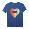 Bonn Retro Farben T-Shirt | Meine Herz Liebe Heimatstadt – Perfektes Geschenk für Freunde, Familie & Städtetrips