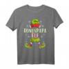 Bonuspapa Elfe Weihnachtsoutfit für Familie – Lustiges Partnerlook T-Shirt, Pullover mit Elfenmütze & Socken für Heiligabend & Weihnachten