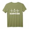 Kapitän Puls T-Shirt mit Herzschlag und Anker – Perfekt für Bootsfahrer, Seemänner und Wasserliebhaber