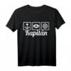 Kapitän T-Shirt für Bootsfahrer und Seemänner – Maritime Mode für Wasserliebhaber mit Steuer, Mütze & Steuerrad