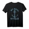 Lustiges Bootsbesitzer Kapitän Sailor Segeln Seamen Skipper T-Shirt - Vintage Humor Geschenk für Segler, Kapitäne und Seemänner