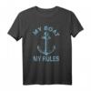 Lustiges Bootsbesitzer Kapitän Sailor Segeln Seamen Skipper T-Shirt - Vintage Humor Geschenk für Segler, Kapitäne und Seemänner