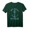 Lustiges Bootsbesitzer Kapitän Sailor Segeln Seamen Skipper T-Shirt - Vintage Humor Geschenk für Segler, Kapitäne und Seemänner