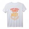Bootsfahrer Männer T-Shirt mit Spruch 'Echte Kerle fahren Boot' - Perfektes Geschenk für Kapitäne, Seemänner und Yachtliebhaber