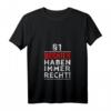 Damen §1 Bosnier haben immer Recht T-Shirt mit V-Ausschnitt – Witziges Geschenk für Bosnien-Fans und Balkan-Liebhaber