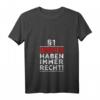 Damen §1 Bosnier haben immer Recht T-Shirt mit V-Ausschnitt – Witziges Geschenk für Bosnien-Fans und Balkan-Liebhaber