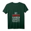 Damen §1 Bosnier haben immer Recht T-Shirt mit V-Ausschnitt – Witziges Geschenk für Bosnien-Fans und Balkan-Liebhaber