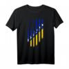 Bosnien und Herzegowina Amerikanische Flagge | Bosnische Wurzeln T-Shirt für Stolze Bosnier und die Diaspora